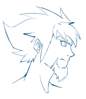 Tyron, boceto de perfil